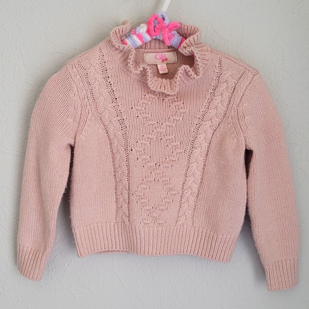 Toddler GB Girls Sweater, sz 2T, Blush Pink
